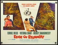 1c369 EDGE OF ETERNITY style A 1/2sh '59 Cornel Wilde, Don Siegel, savage suspense in Grand Canyon!