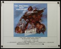 1c375 EMPIRE STRIKES BACK style B half-sheet poster '80 George Lucas classic, great art by Tom Jung!