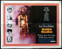 1c398 GOLDEN NEEDLES half-sheet poster '74 Joe Don Baker, whoever owns them can rule the world!