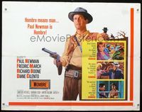 1c418 HOMBRE half-sheet movie poster '66 Paul Newman, Martin Ritt, Fredric March, it means man!