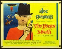 1c420 HORSE'S MOUTH half-sheet movie poster '59 really cool artwork of Alec Guinness!