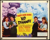 1c444 KID DYNAMITE half-sheet movie poster R40s great images of Leo Gorcey & the East Side Kids!