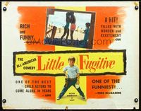 1c471 LITTLE FUGITIVE half-sheet poster '53 Richie Andrusco runs away from home to Coney Island!