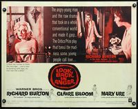 1c475 LOOK BACK IN ANGER half-sheet movie poster '59 Richard Burton, Claire Bloom, Mary Ure