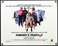 1c515 NOBODY'S PERFEKT half-sheet poster '81 Gabe Kaplan, you don't have to be crazy, but it helps!