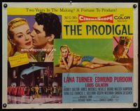 1c536 PRODIGAL style A half-sheet movie poster '55 sexiest full-length Lana Turner, Edmond Purdom