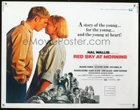 1c541 RED SKY AT MORNING half-sheet movie poster '71 Richard Thomas loves Catherine Burns!