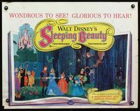 1c566 SLEEPING BEAUTY half-sheet movie poster '59 Walt Disney cartoon fantasy classic!