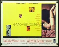 1c574 SPLENDOR IN THE GRASS half-sheet movie poster '61 Natalie Wood, Warren Beatty, Elia Kazan