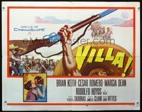 1c623 VILLA half-sheet movie poster '58 Rodolfo Hoyos as Pancho, Cesar Romero