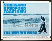1c632 WAY WE WERE 1/2sh '73 Barbra Streisand & Robert Redford walk on the beach, rare blue style!