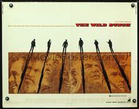 1c640 WILD BUNCH half-sheet movie poster '69 Sam Peckinpah classic, incredible different art!