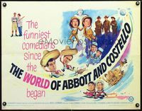 1c646 WORLD OF ABBOTT & COSTELLO half-sheet movie poster '65 Bud & Lou's greatest laughmakers!