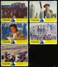 1d441 ALAMO 5 movie lobby cards R67 John Wayne, Laurence Harvey, Richard Widmark, Richard Boone