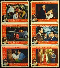 1d214 ALL MY SONS 6 movie lobby cards '48 Edward G. Robinson, Burt Lancaster, Mady Christians