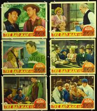 1d221 BAD MAN OF BRIMSTONE 6 movie lobby cards '37 Wallace Beery, Virginia Bruce, Dennis O'Keefe