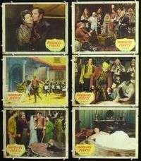 1d222 BARBARY PIRATE 6 movie lobby cards '49 Donald Woods, Trudy Marshall