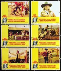 1d229 BUFFALO BILL & THE INDIANS 6 movie lobby cards '76 Paul Newman as William F. Cody!