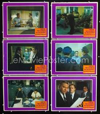 1d230 BULLITT 6 movie lobby cards '69 Steve McQueen, Robert Vaughn, crime chase classic!