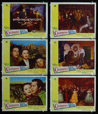 1d235 CALIFORNIA 6 movie lobby cards '46 Ray Milland, Barbara Stanwyck, Barry Fitzgerald