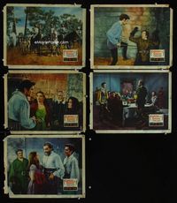 1d465 CAPTAIN FROM CASTILE 5 movie lobby cards '47 Tyrone Power, Jean Peters, Cesar Romero