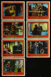 1d087 I BURY THE LIVING 7 movie lobby cards '58 Albert Band, graveyard caretaker Richard Boone!