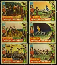 1d294 I MARRIED ADVENTURE 6 movie lobby cards '40 Osa Johnson finds cannibals in Africa!