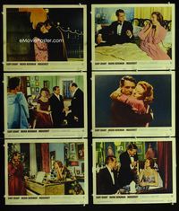 1d296 INDISCREET 6 movie lobby cards '58 Cary Grant, Ingrid Bergman, Stanley Donen