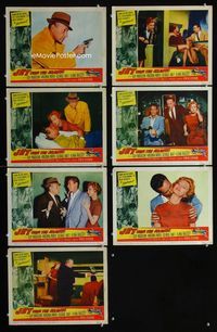 1d096 JET OVER THE ATLANTIC 7 movie lobby cards '59 Guy Madison, Virginia Mayo, George Raft