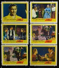 1d303 KING & FOUR QUEENS 6 movie lobby cards '57 Clark Gable, Eleanor Parker