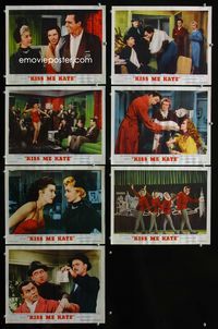 1d098 KISS ME KATE 7 movie lobby cards '53 Howard Keel, Kathryn Grayson, Ann Miller, Keenan Wynn