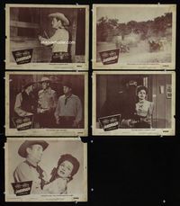 1d529 LANDRUSH 5 movie lobby cards '46 Charles Starrett, Smiley Burnette