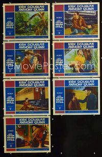 1d102 LAST TRAIN FROM GUN HILL 7 signed LCs '59 one card by Earl Holliman, also with Kirk Douglas!