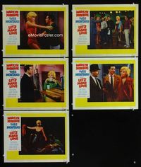 1d532 LET'S MAKE LOVE 5 movie lobby cards '60 super sexy Marilyn Monroe, Yves Montand