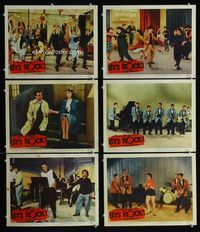 1d308 LET'S ROCK 6 movie lobby cards '58 Paul Anka, Danny and the Juniors, and 1950s rockers!