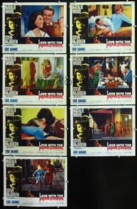1d107 LOVE WITH THE PROPER STRANGER 7 movie lobby cards '64 Natalie Wood, Steve McQueen
