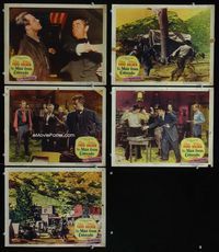 1d541 MAN FROM COLORADO 5 movie lobby cards '48 Glenn Ford, William Holden
