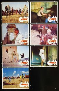 1d116 MAROC 7 7 movie lobby cards '67 Gene Barry, sexy Elsa Martinelli, Cyd Charisse