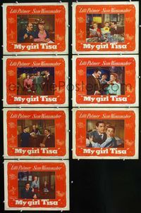 1d125 MY GIRL TISA 7 movie lobby cards '48 Lili Palmer, Sam Wanamaker, Akim Tamiroff