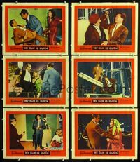 1d328 MY GUN IS QUICK 6 movie lobby cards '57 Mickey Spillane. Robert Bray as Mike Hammer!