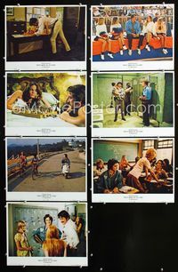 1d141 PRETTY MAIDS ALL IN A ROW 7 movie lobby cards '71 Rock Hudson seduces school cheerleaders!