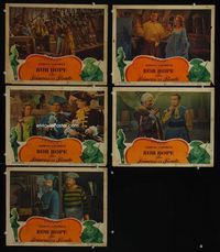 1d558 PRINCESS & THE PIRATE 5 movie lobby cards '44 Bob Hope, sexy Virginia Mayo!
