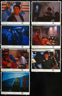 1d143 PROJECT X 7 movie lobby cards '87 Matthew Broderick & Helen Hunt teach military chimp!