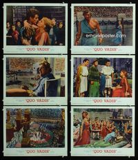 1d345 QUO VADIS 6 movie lobby cards R64 Robert Taylor, Deborah Kerr & Peter Ustinov in Ancient Rome!