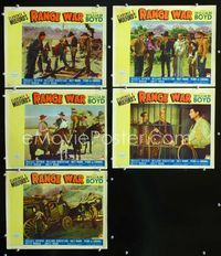1d560 RANGE WAR 5 movie lobby cards '39 William Boyd as Hopalong Cassidy!