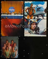 1d565 RIGHT STUFF 5 color 11x14 movie stills '83 first NASA astronauts & their wives!