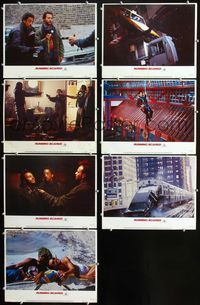 1d157 RUNNING SCARED 7 movie lobby cards '86 Gregory Hines & Billy Crystal are Chicago's finest!
