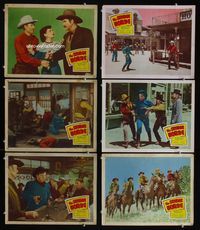 1d356 SAVAGE HORDE 6 movie lobby cards '50 Wild Bill Elliot as gun-mad Ringo Baker!