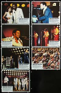 1d161 SAVE THE CHILDREN 7 lobby cards '73 Jackson 5, Roberta Flack, Marvin Gaye, plus other greats!