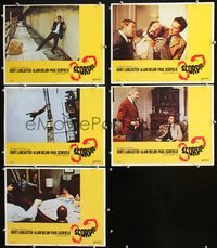 1d572 SCORPIO 5 movie lobby cards '73 Burt Lancaster, Alain Delon, Paul Scofield, Michael Winner